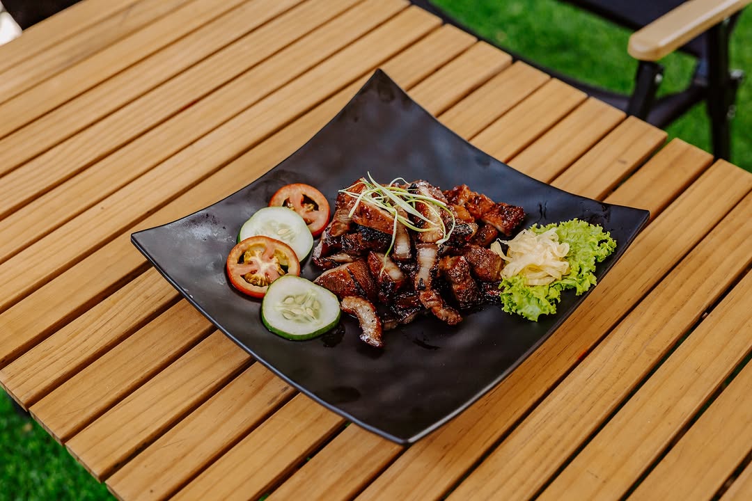 Grilled pork at Kamp Lilim